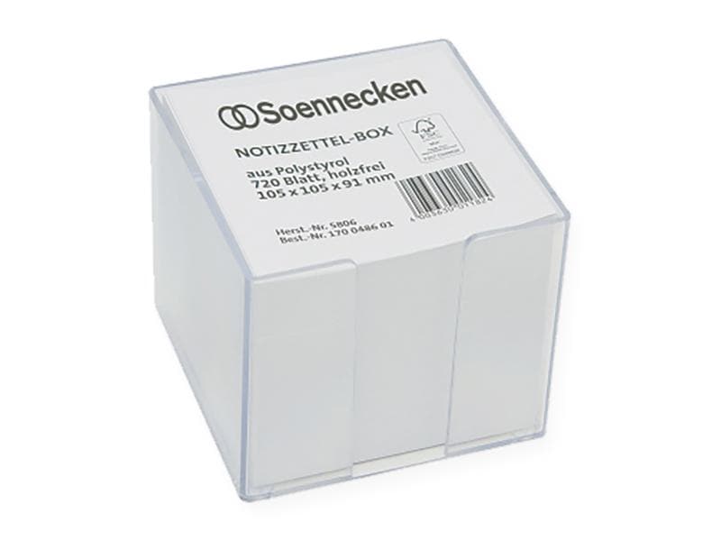 Soennecken Accessoire Boîte à fiches 9.5 x 9.5 cm, 720 feuilles