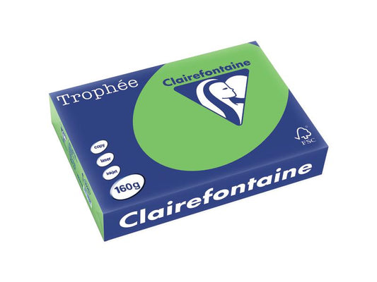 Clairefontaine Papier pour photocopie Trophée Colored Copy FSC A4, Vert, 160 g/m²