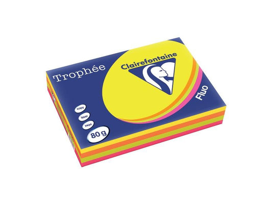 Clairefontaine Papier pour photocopie Trophée Colored Copy FSC A4, Multicolore,80 g/m²