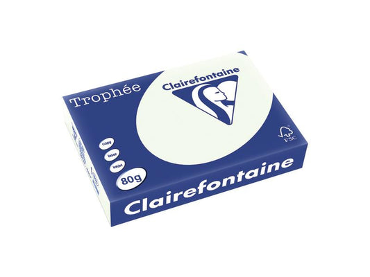 Clairefontaine Papier pour photocopie Trophée Colored Copy FSC A4, 80 g/m², vert tilleul