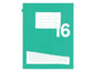 office focus Cahier d'école FSC E5, À carreaux, Turquoise, 10 Pièce/s
