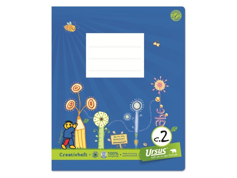 Formati C.2 19.5 x 24 cm quart, À lignes, Bleu