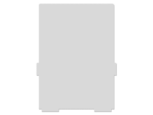 Styro Boîte à fiches Plaques pivotantes A4 haut, Gris, 2 pièces