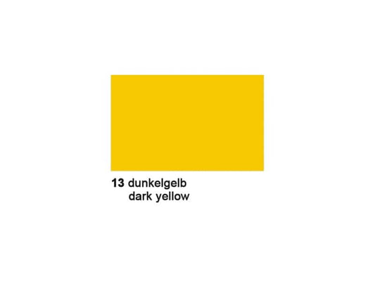 URSUS Papier coloré 50 x 70 cm 130 g/m², 10 feuilles, jaune foncé
