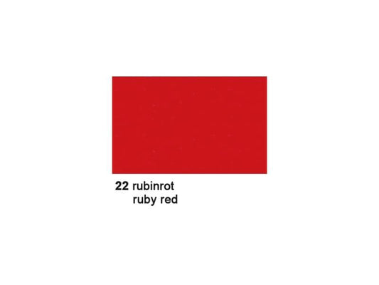 URSUS Papier coloré 50 x 70 cm 130 g/m², 10 feuilles, rouge rubis
