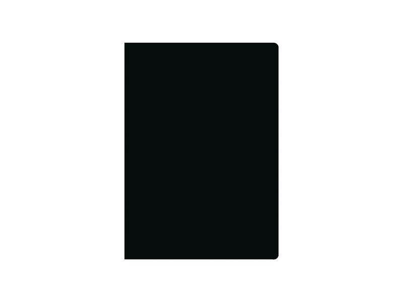 Neutral Cahier en toile cirée A7, À carreaux, Noir