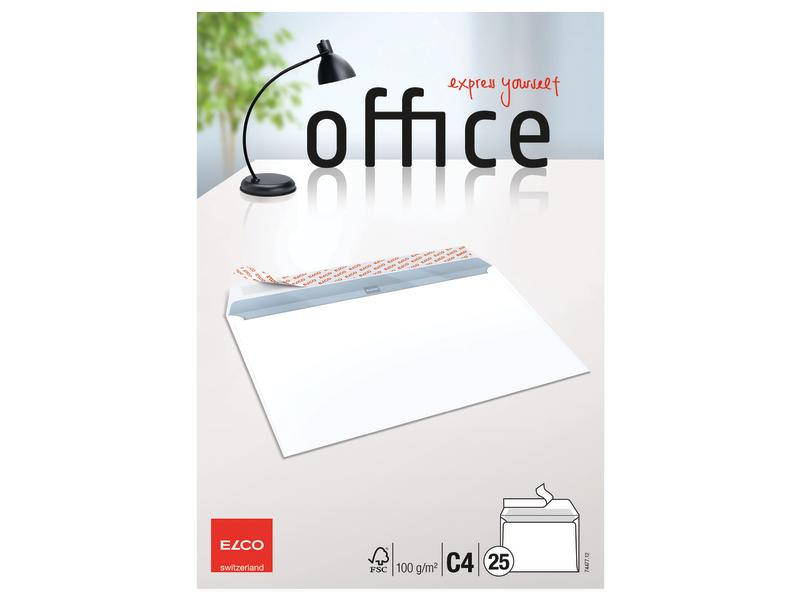 ELCO Enveloppe Office C4, Pas de fenêtres, 25 Pièce/s