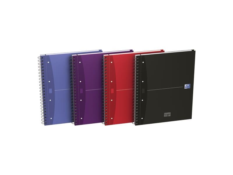 Oxford Bloc-notes European Book A4 +, À carreaux, Assorti