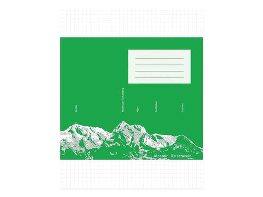 ingold-biwa Cahier d'école E5, À carreaux, Vert, 25 pièces