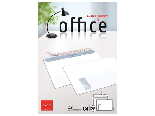 ELCO Enveloppe avec fenêtre Office C4, Liens, 25 Pièce/s