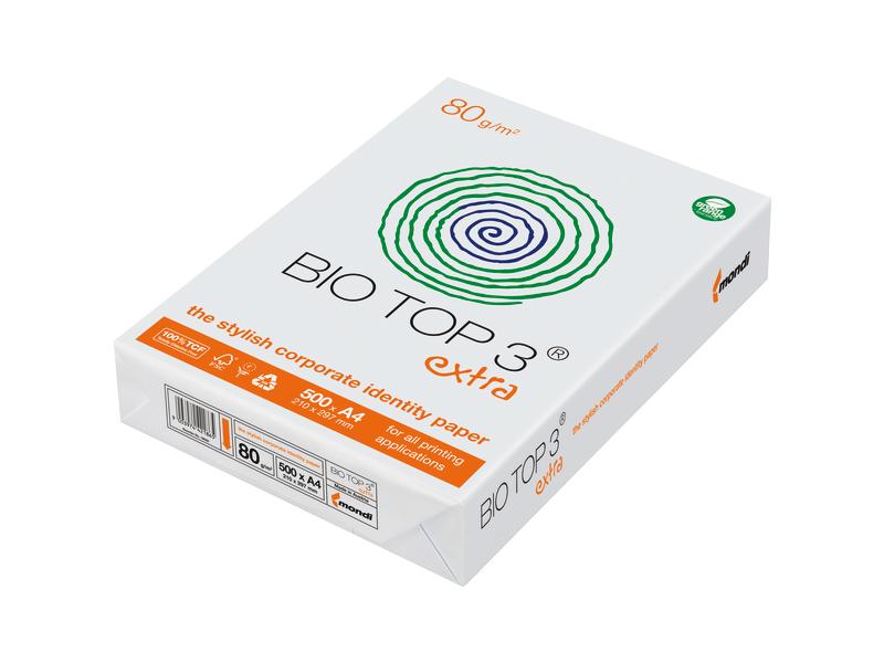 Bio Top Papier pour photocopie Bio Top 3 Extra A3, Blanc, 80 g/m², 500 Feuille