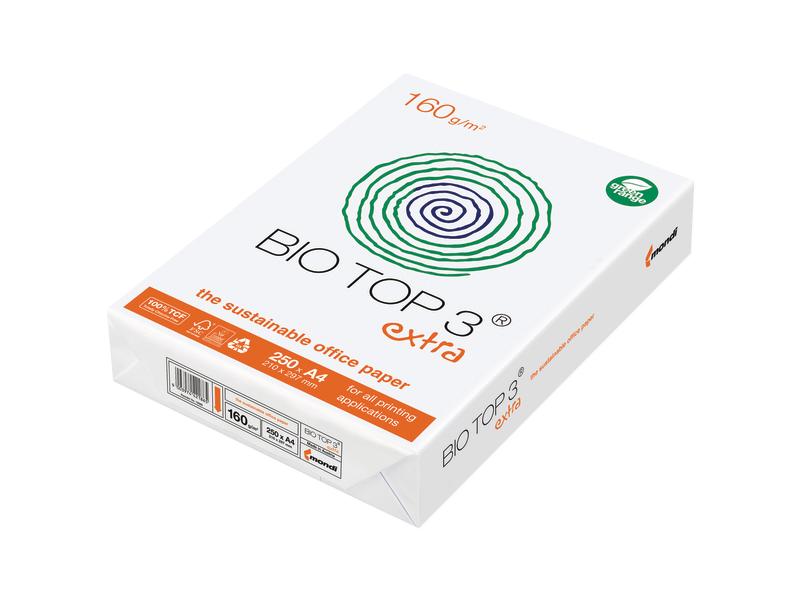 Bio Top Papier pour photocopie Bio Top 3 Extra A4, Blanc, 160 g/m², 250 Feuille
