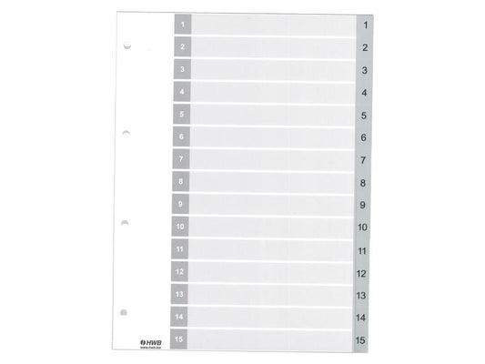 HWB Registre A4, PP 1-15