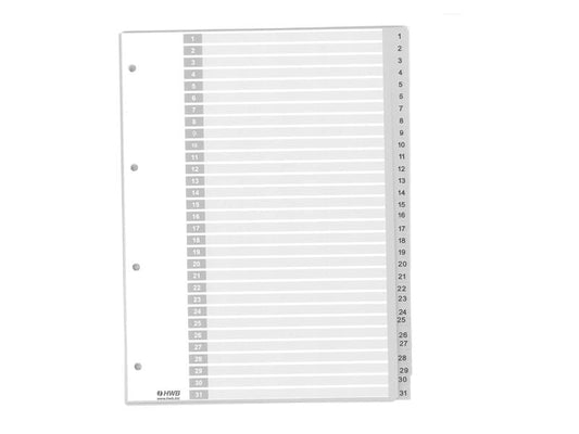 HWB Registre A4, PP 1-31,  25 pièces