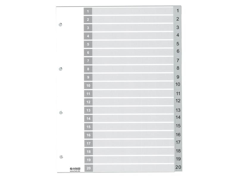 HWB Registre A4, PP 1-20