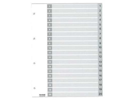 HWB Registre A4, PP 1-20