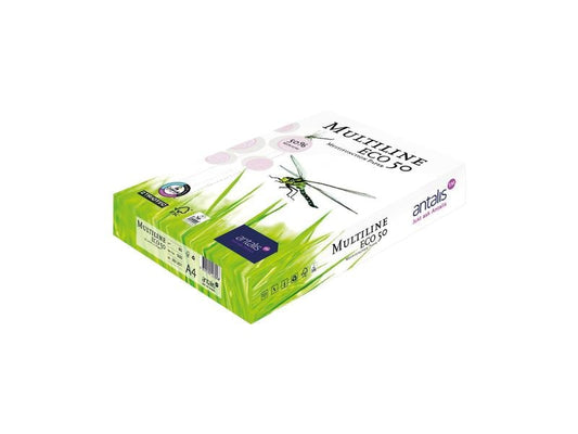 Antalis Papier pour photocopie Multiline Eco 50 A5, Blanc, 80 g/m²,1000 feuilles