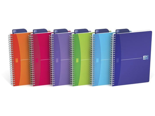 Oxford Bloc-notes MyColours A5, À lignes, Assorti, 5 pièces
