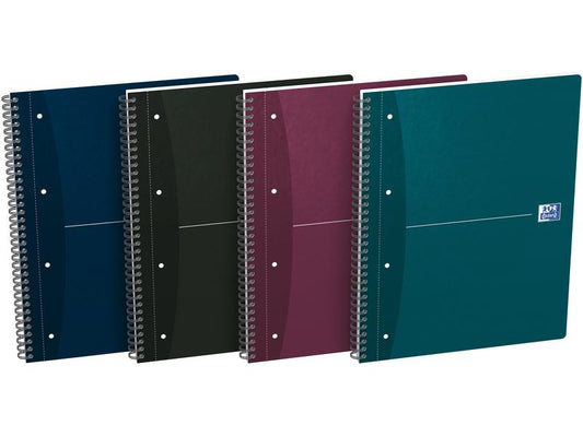 Oxford Bloc-notes A4, À carreaux, Multicolore, 5 pièces