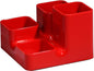 Arlac Pot à crayons Uni Rouge