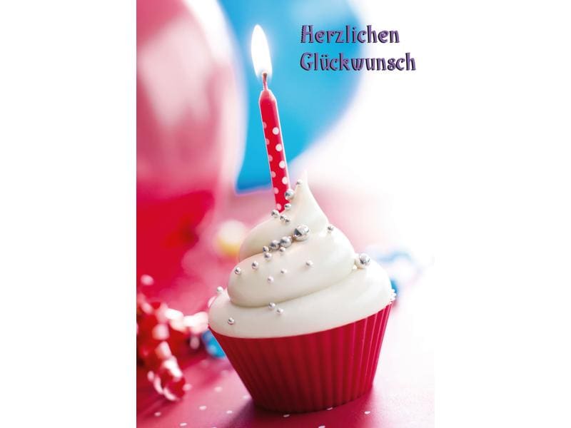 Natur Verlag Carte de félicitations Tartelettes avec bougie 17.5 x 12.2 cm