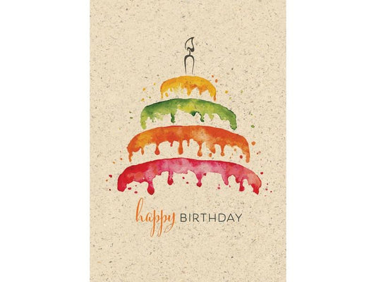 Natur Verlag Carte de félicitations Gâteau vintage 17.5 x 12.2 cm