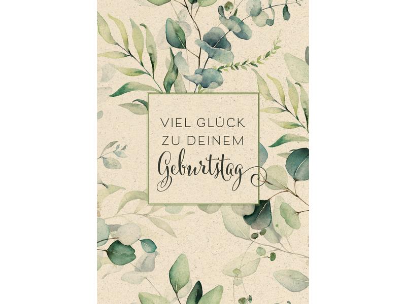 Natur Verlag Carte de félicitations Vintage Bonne chance 17.5 x 12.2 cm