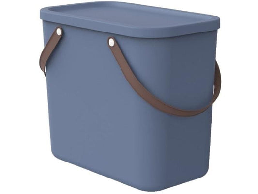 Rotho Boîte de rangement Albula 25 l, bleu horizon