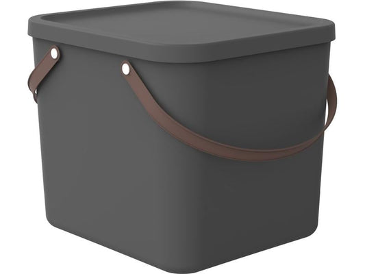 Rotho Boîte de rangement Albula 40 l, Anthracite