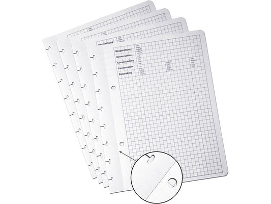Adoc Carnet de notes Feuilles de remplacement Meeting-Ex quadrillé, 100 feuilles