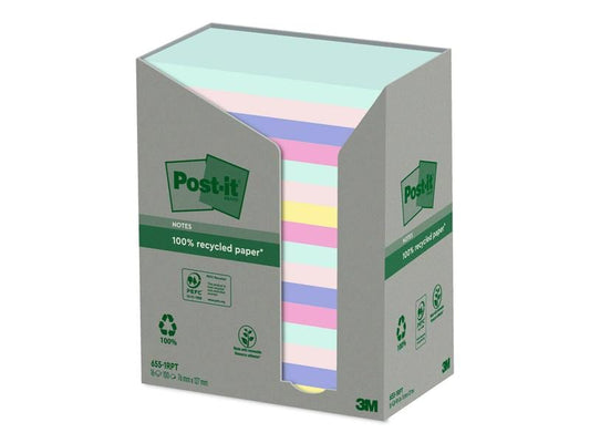 Post-it Fiche de bloc-notes Recycling Notes 7.6 x 12.7 cm, 16 blocs