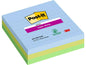 Post-it Fiche de bloc-notes Super Sticky 10 x 10 cm, 3 blocs, lignés