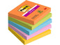 Post-it Fiche de bloc-notes Super Sticky Boost Collection 7.6 x 7.6 cm