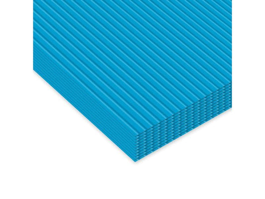 URSUS Papier ondulé 50 x 70 cm 10 pièces, bleu clair