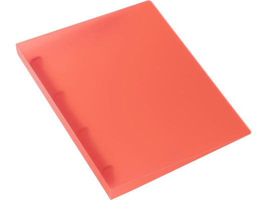 Kolma Classeur à anneaux Easy Ø 3 cm, Rouge/Transparent