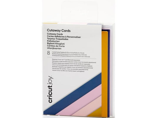 Cricut Carte vierge Joy cut-away 10.8 x 14 cm, gris/kaki/crème