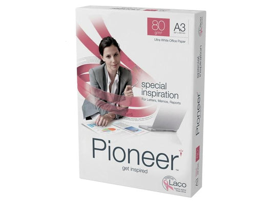 Pioneer Papier pour photocopie Pioneer A3 blanc haut 80 g/m², 500 feuilles