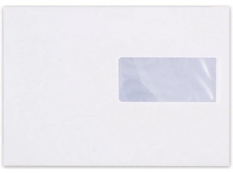 Büroline Enveloppe avec fenêtre C5 Blanc, 500 pièces
