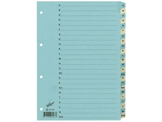 Büroline Registre A4, 1 rangée, A – Z renforcé Bleu/Beige