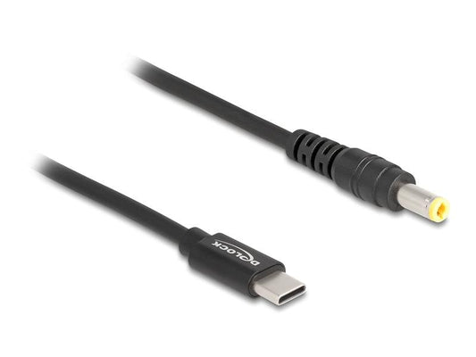 Delock Câble de chargement USB-C vers 5.5 x 2.5 mm mâle 1.5 m