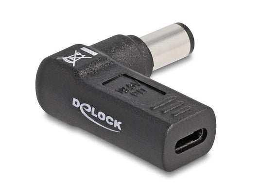 Delock Adaptateur USB-C vers HP 7.4 x 5.0 mm angulé à 90°