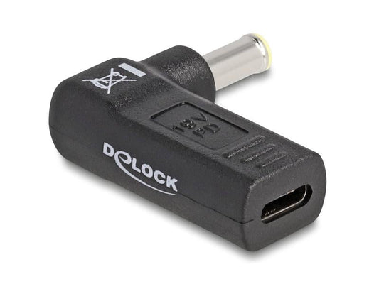 Delock Adaptateur USB-C vers Samsung 5.5 x 3.0 mm angulé à 90°