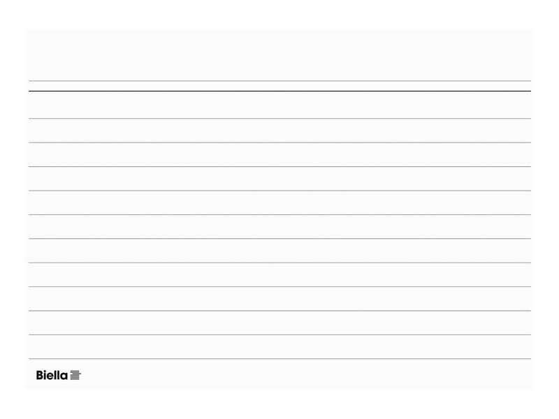 Biella Fiches A7 100 pièces, lignées