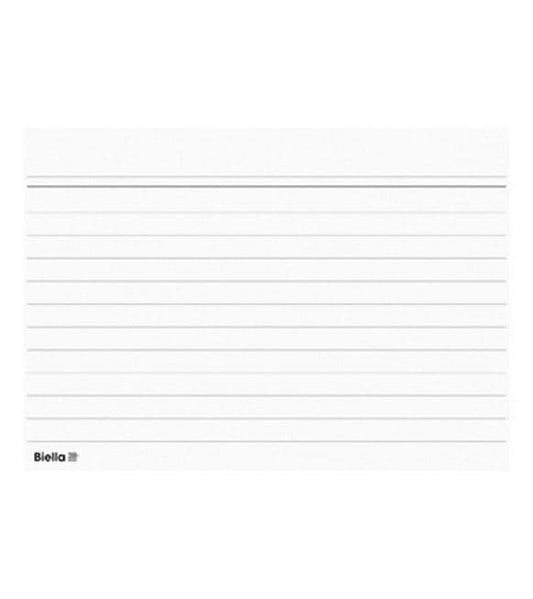 Biella Fiches A8 200 pièces, lignées