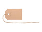 Biella Étiquette de prix 3.5 x 5.5 cm, Brun 50 pièces