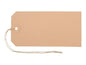 Biella Étiquette de prix 6.5 x 13 cm, Brun, 50 pièces