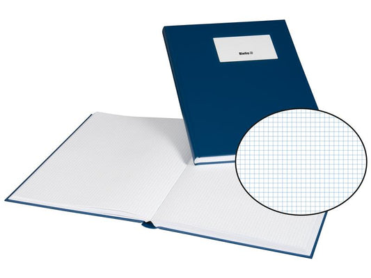 Biella Bloc-notes A4, À carreaux, Bleu