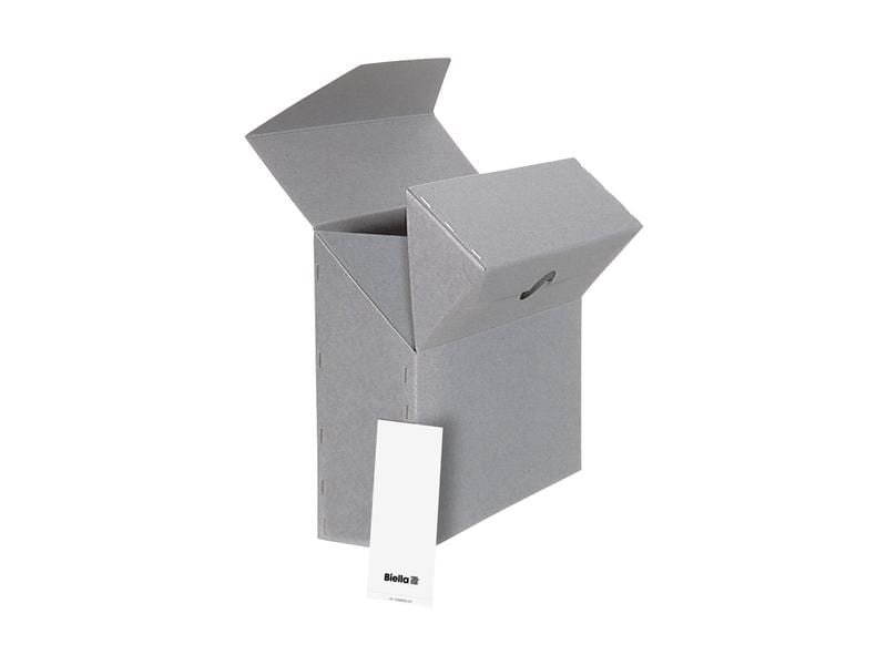 Biella Boîte d’archivage A4 Gris, 1 pièces