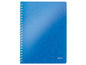 Leitz Carnet de notes WOW College A4, À carreaux, Bleu