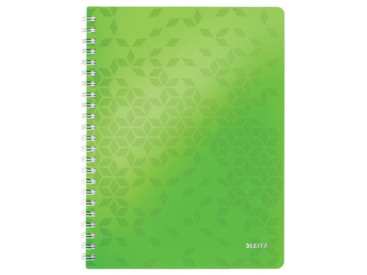 Leitz Carnet de notes WOW College A4, À carreaux, Vert
